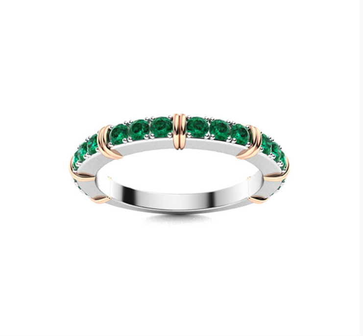 Tsavorite Wedding Ring