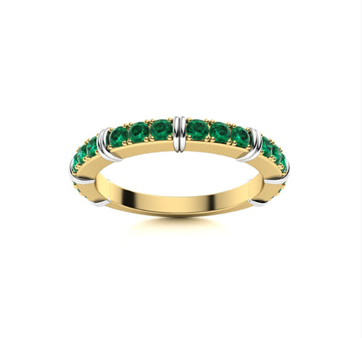 Tsavorite Wedding Ring