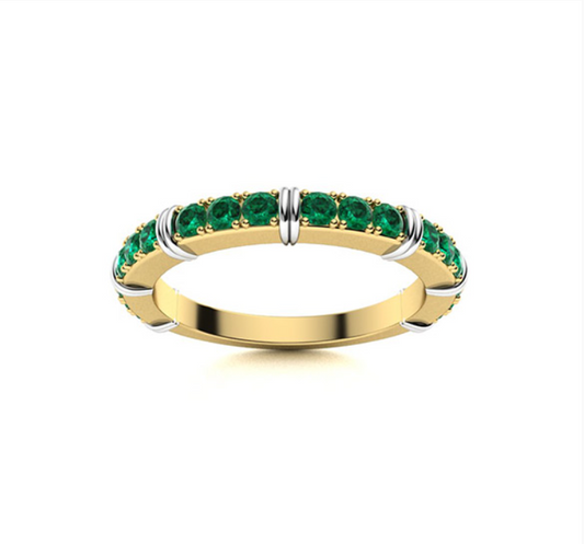 Tsavorite Wedding Ring