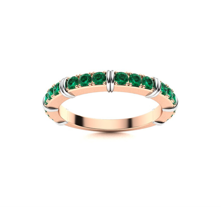 Tsavorite Wedding Ring