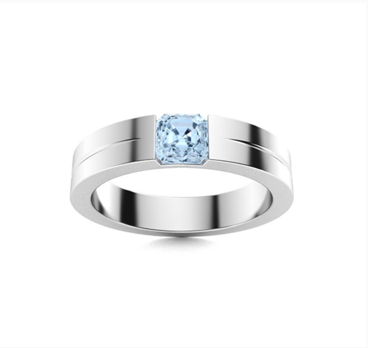 Aquamarine Wedding Ring