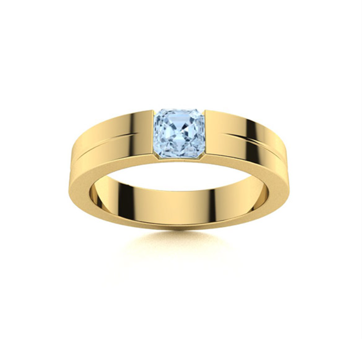 Aquamarine Wedding Ring