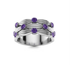 Amethyst Wedding Ring