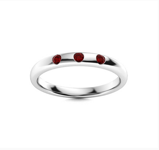 Garnet Wedding Ring