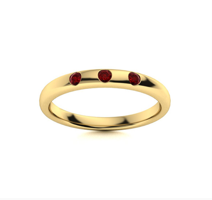 Garnet Wedding Ring