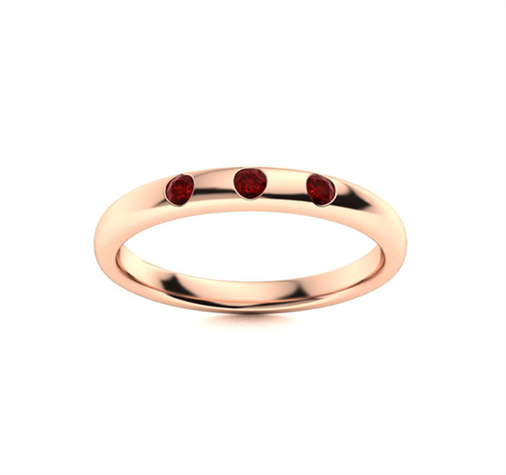Garnet Wedding Ring