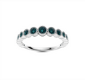 Blue Diamond Wedding Ring