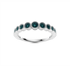 Blue Diamond Wedding Ring