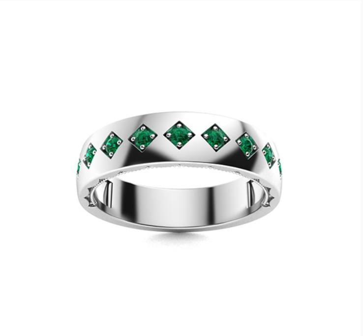 Emerald Wedding Ring