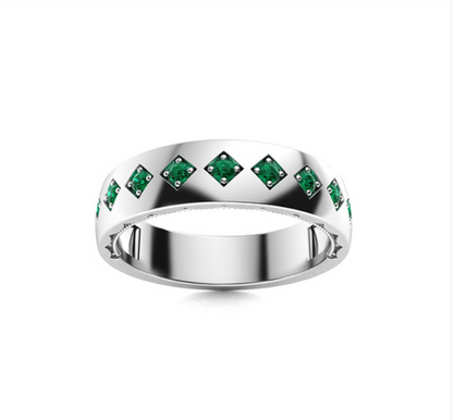 Emerald Wedding Ring - M&D Signature Jewels