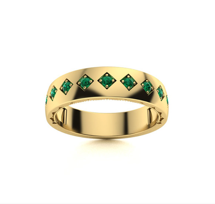 Emerald Wedding Ring