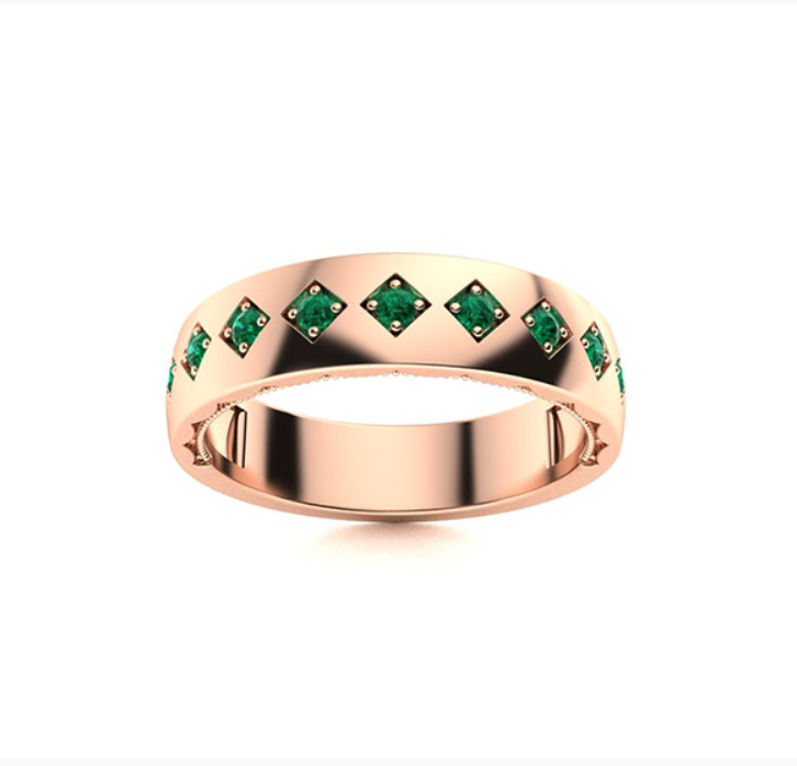 Emerald Wedding Ring
