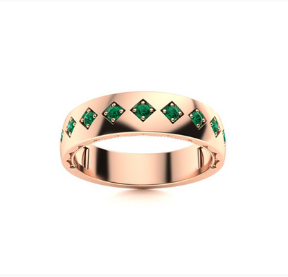 Emerald Wedding Ring - M&D Signature Jewels