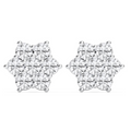 ROUND CLUSTER EARRINGS