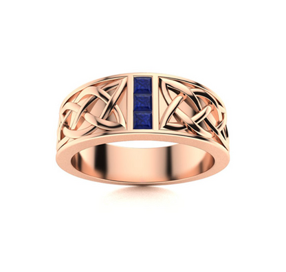 Amethyst and VS Diamond Men's Ring - M&D Signature Jewels