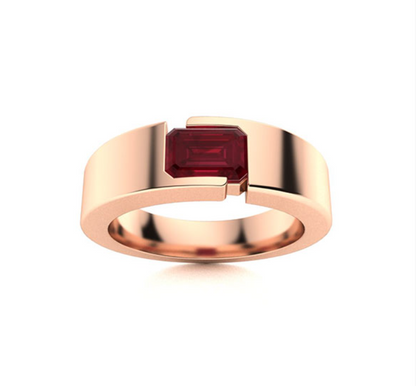 Amethyst and VS Diamond Men's Ring - M&D Signature Jewels