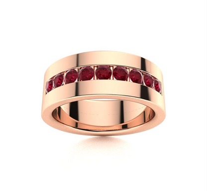 Amethyst and VS Diamond Men's Ring - M&D Signature Jewels