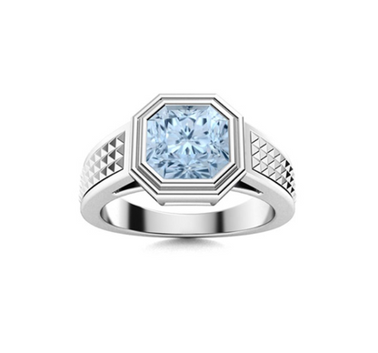 Amethyst and VS Diamond Men's Ring - M&D Signature Jewels