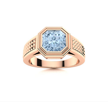Amethyst and VS Diamond Men's Ring - M&D Signature Jewels