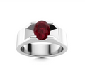 Amethyst and VS Diamond Men's Ring