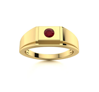Amethyst and VS Diamond Men's Ring - M&D Signature Jewels