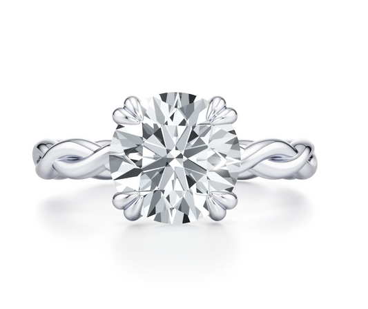 ROUND TWISTED PAVE RING