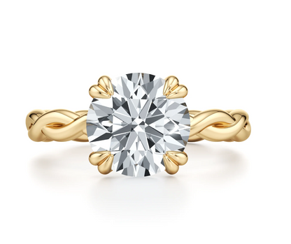 ROUND TWISTED PAVE RING