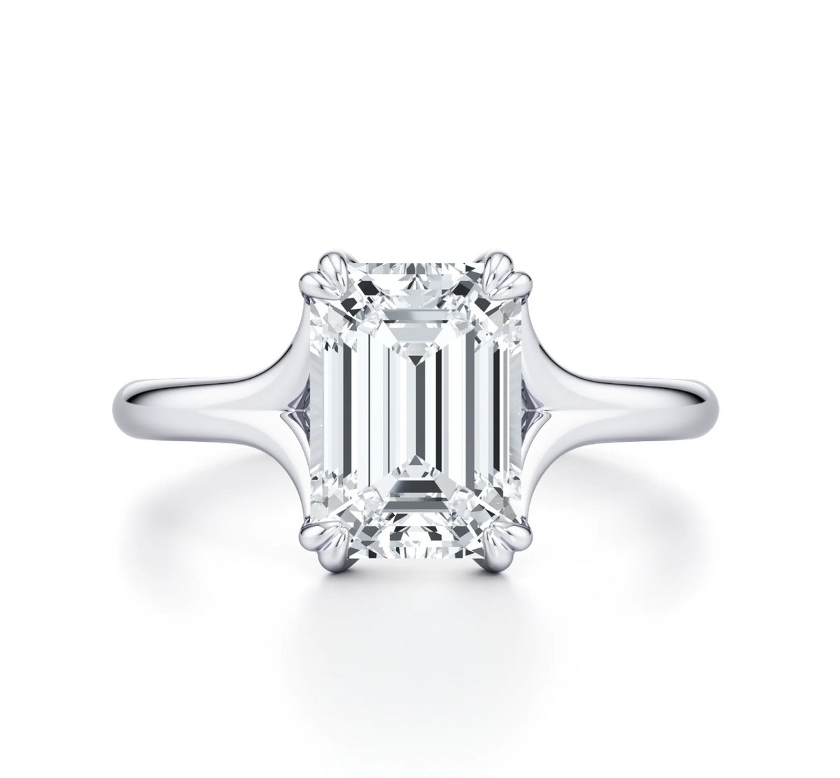 EMERALD DOUBLE CLAW RING