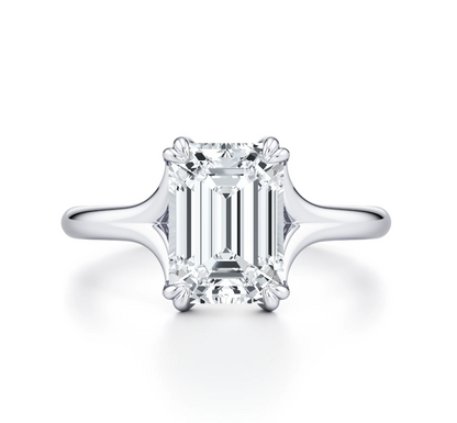EMERALD DOUBLE CLAW RING