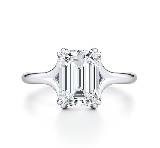 EMERALD DOUBLE CLAW RING