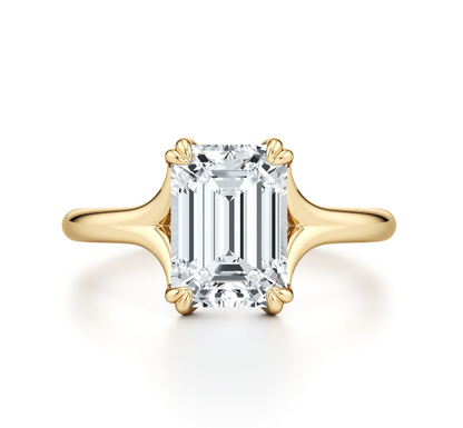 EMERALD DOUBLE CLAW RING