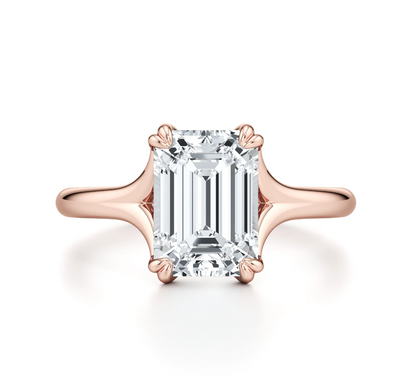 EMERALD DOUBLE CLAW RING