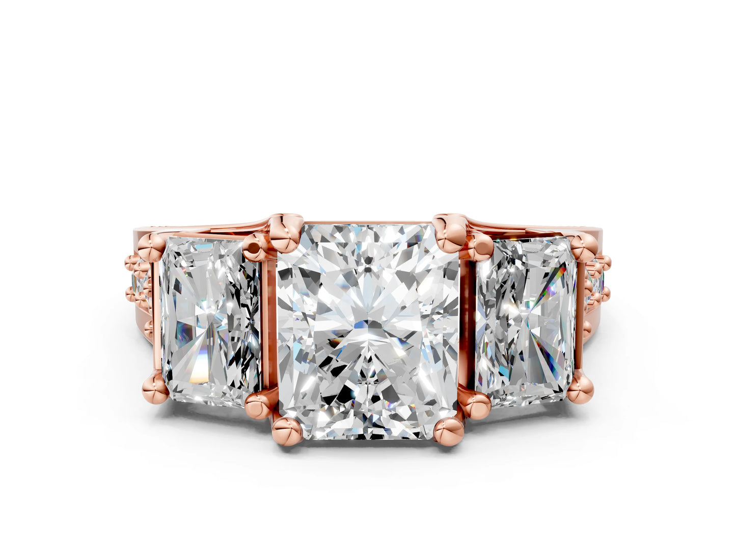 RADIANT 3 STONE RING - M&D Signature Jewels