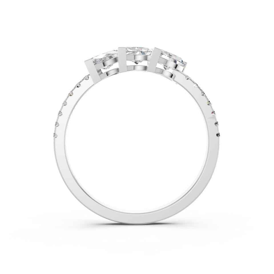 3 STONE MARQUISE PAVE BAND