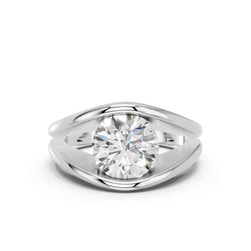 ROUND FANCY BEZEL RING