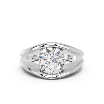 ROUND FANCY BEZEL RING