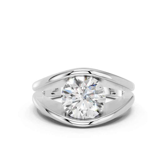 ROUND FANCY BEZEL RING