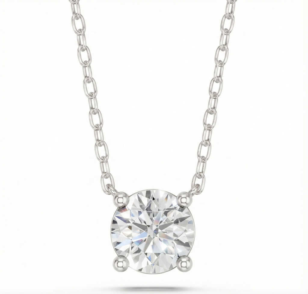 ROUND SOLITAIRE PENDANT