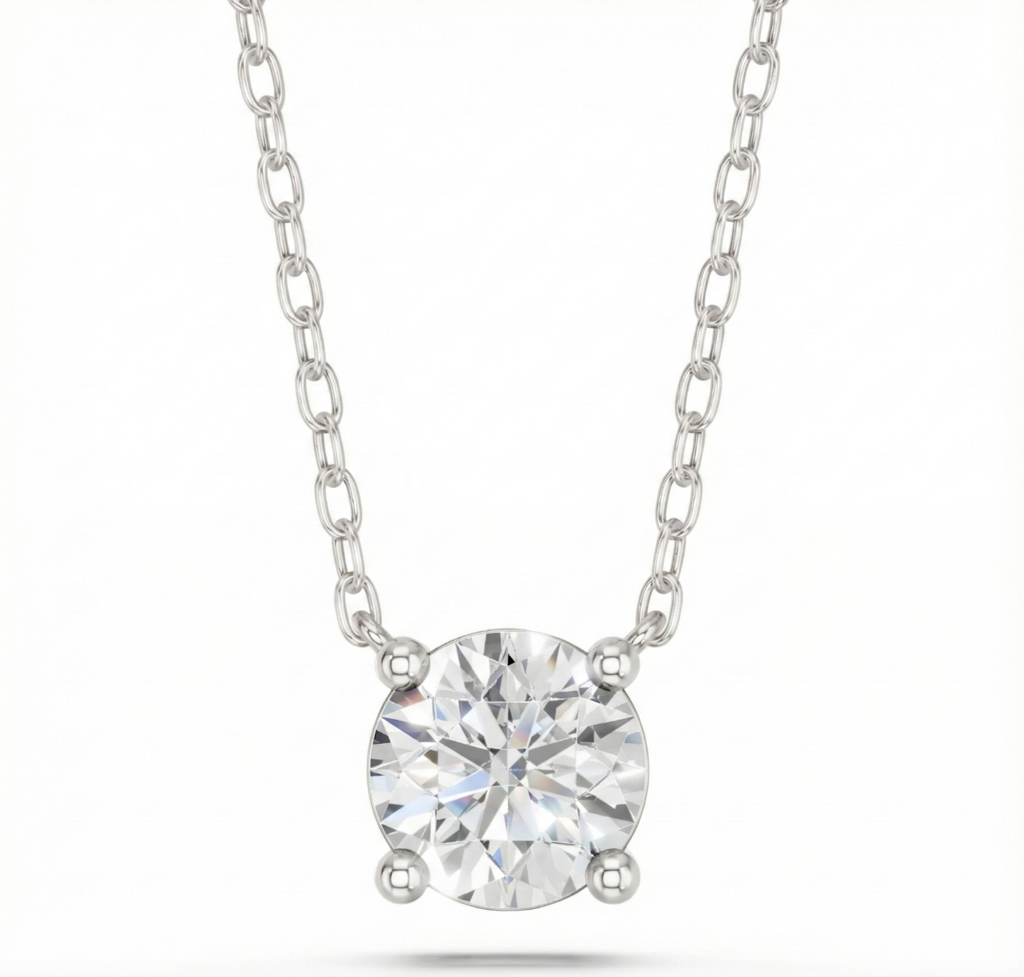 ROUND SOLITAIRE PENDANT - M&D Signature Jewels