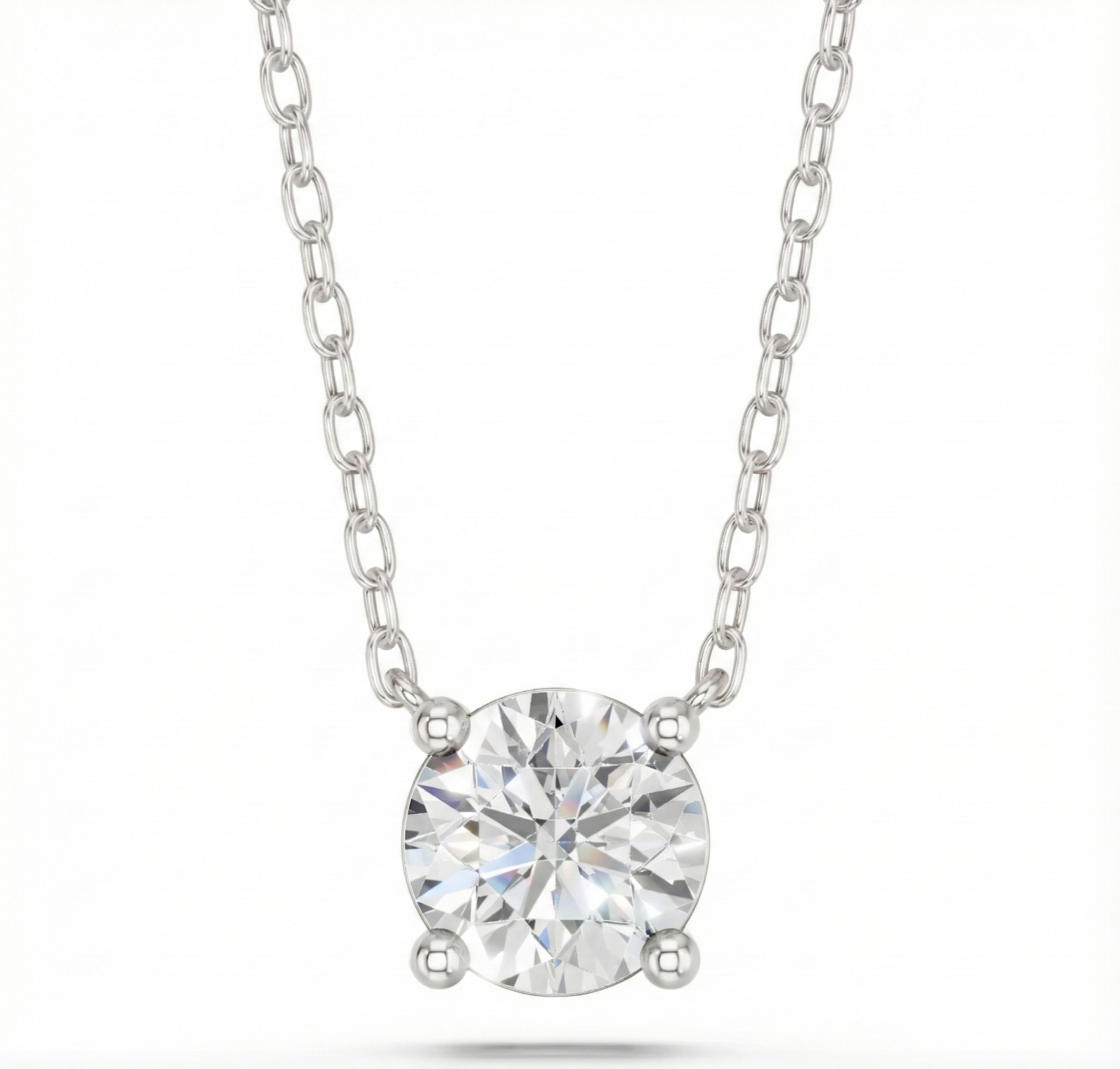 ROUND SOLITAIRE PENDANT - M&D Signature Jewels