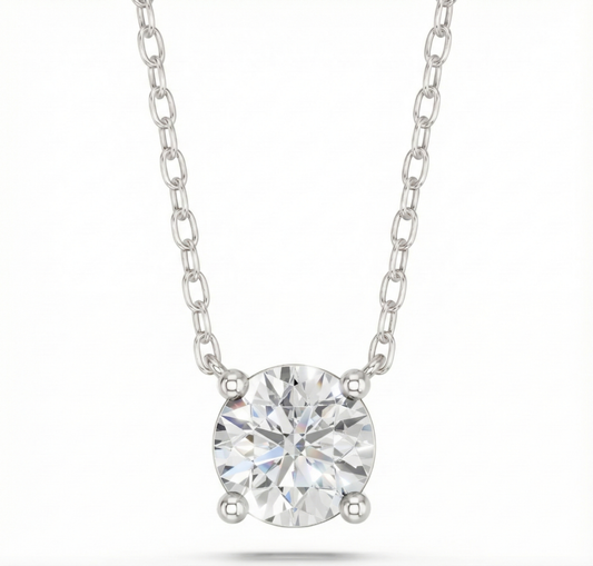 ROUND SOLITAIRE PENDANT