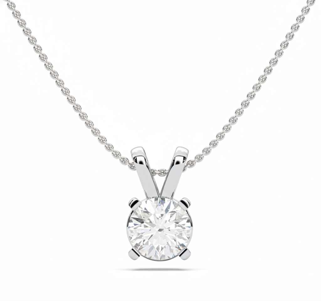 ROUND SOLITAIRE PENDANT