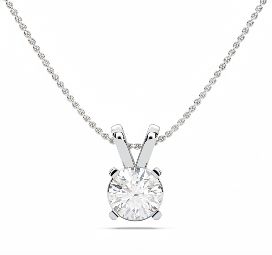 ROUND SOLITAIRE PENDANT