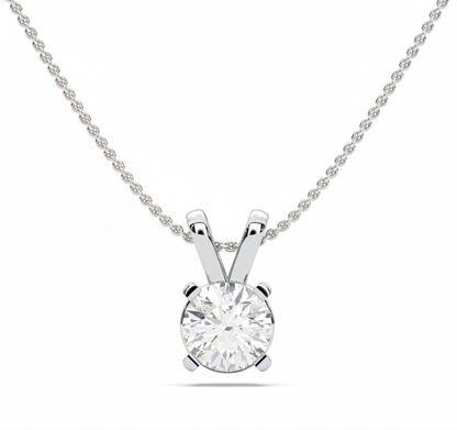 ROUND SOLITAIRE PENDANT - M&D Signature Jewels