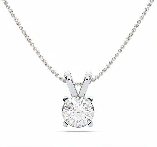 ROUND SOLITAIRE PENDANT