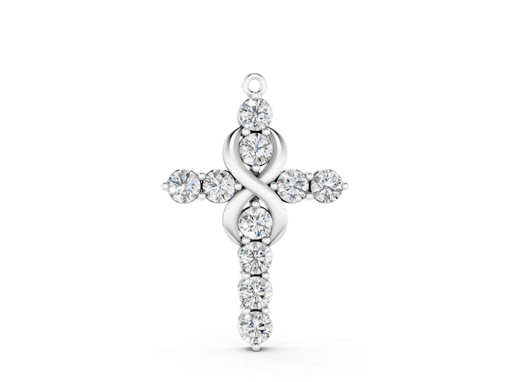 ROUND CROSS PENDANT