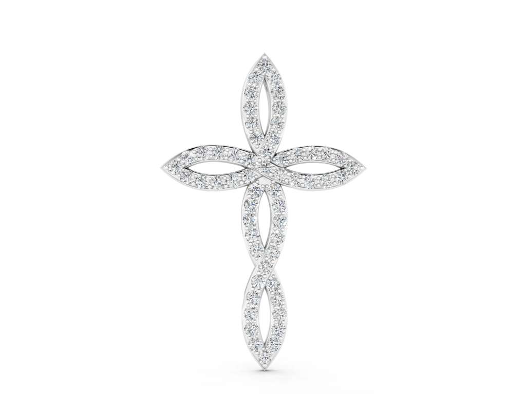 TWIST CROSS PENDANT