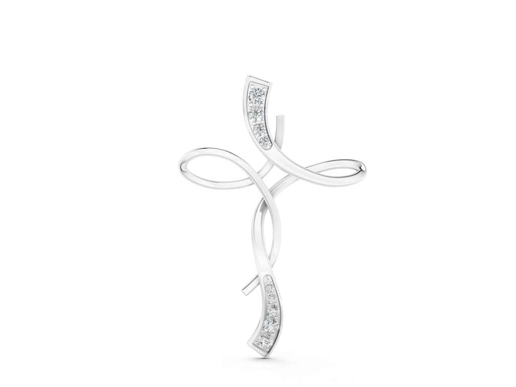 TWIST CROSS PENDANT