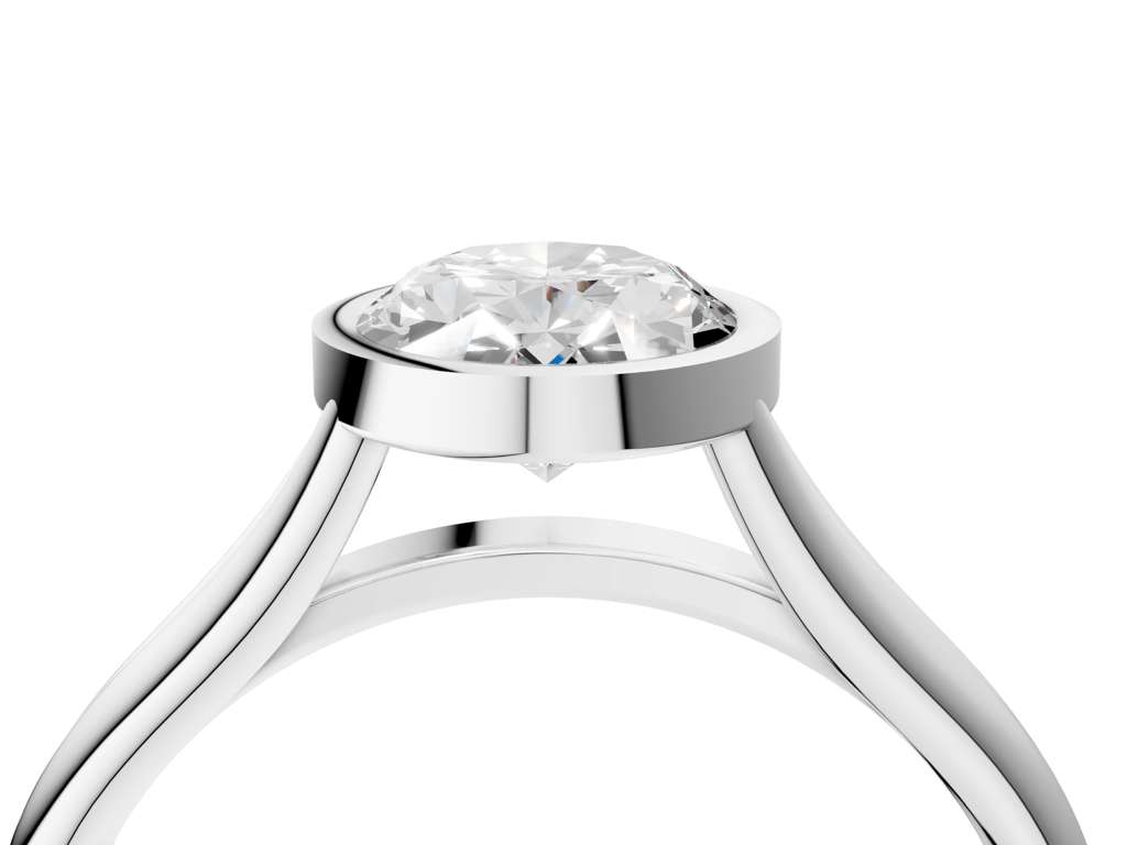 OVAL ACCENTED BEZEL RING
