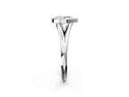 PEAR ACCENTED BEZEL RING